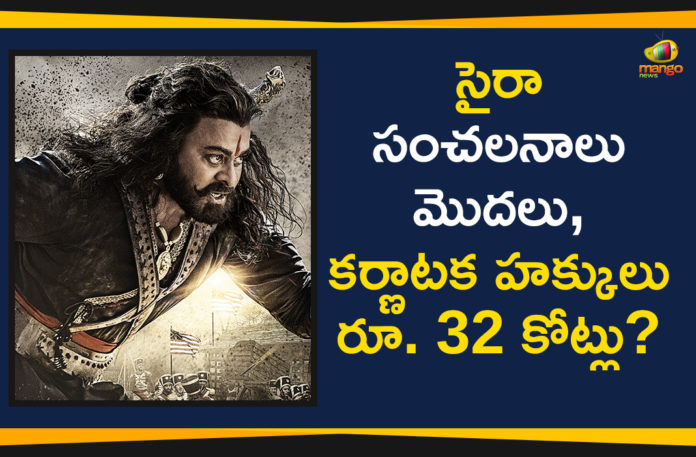 Chiranjeevi Sye Raa Karnataka Rights,Mango News,Latest Telugu Movies News,Telugu Film News 2019,Tollywood Cinema Updates,Sye Raa Karnataka Theatrical Rights Sold,Sye Raa Movie Updates,Sye Raa Telugu Movies News,#SyeRaa