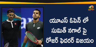 2019 Latest Sport News, 2019 Latest Sport News And Headlines, international news 2019, International News Updates, international sports news, latest sports news, latest sports news 2019, Mango News, Mango News Telugu, Roger Federer wins, Roger Federer wins over Sumit Nagal, Roger Federer wins over Sumit Nagal at US, Roger Federer wins over Sumit Nagal at US Open 2019, sports news