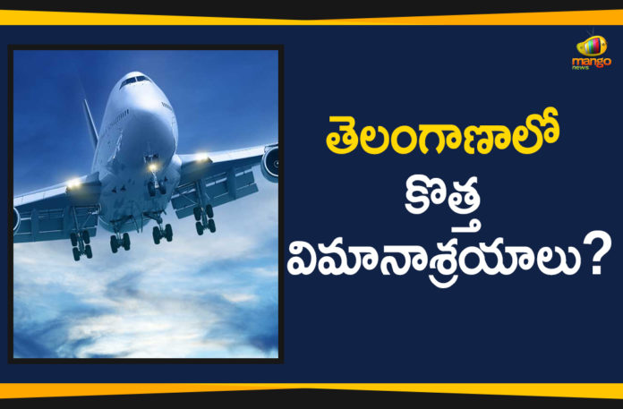 Mango News Telugu, New Airports In Telangana, New Airports In Telangana State, New Airports In The State, telangana, Telangana Govt Plans To Built New Airports, Telangana Govt Plans To Built Six New Airports, Telangana Govt Plans To Built Six New Airports In The State, Telangana News Updates, Telangana Political News