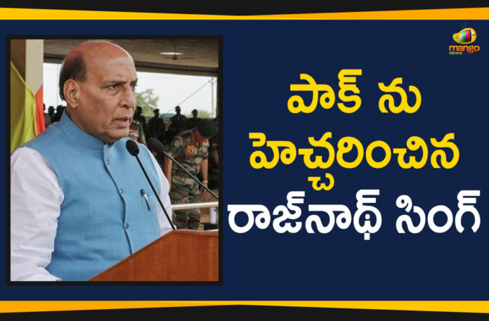 Defence Minister Rajnath Singh, Defence Minister Rajnath Singh Over Jammu Kashmir Issue, Defence Minister Rajnath Singh Visits Ladakh, Defence Minister Rajnath Singh Warns Pakistan, Latest National Political News Today, Mango News Telugu, Minister Rajnath Singh Latest News, Minister Rajnath Singh Visits Ladakh, national political news, National Political News 2019, National Political News Today, national political updates, Rajnath Singh, Rajnath Singh Visits Ladakh