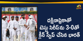 2019 Latest Sport News, 2019 Latest Sport News And Headlines, India Clean Sweep Test Series, India Clean Sweep Test Series with 3-0 Against South Africa, India vs South Africa 2nd Test, India vs South Africa 2nd Test Match, India vs South Africa Match, India vs South Africa Test Series, latest sports news, latest sports news 2019, Mango News Telugu, sports news