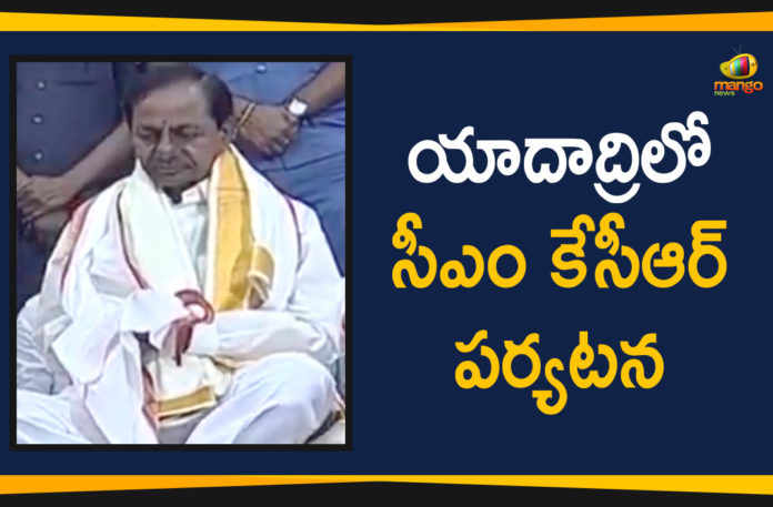 KCR Visited Yadadri Temple, Mango News Telugu, Political Updates 2019, telangana, Telangana Breaking News, Telangana CM KCR, Telangana Political Live Updates, Telangana Political Updates, Telangana Political Updates 2019, Yadadri Temple Development Works