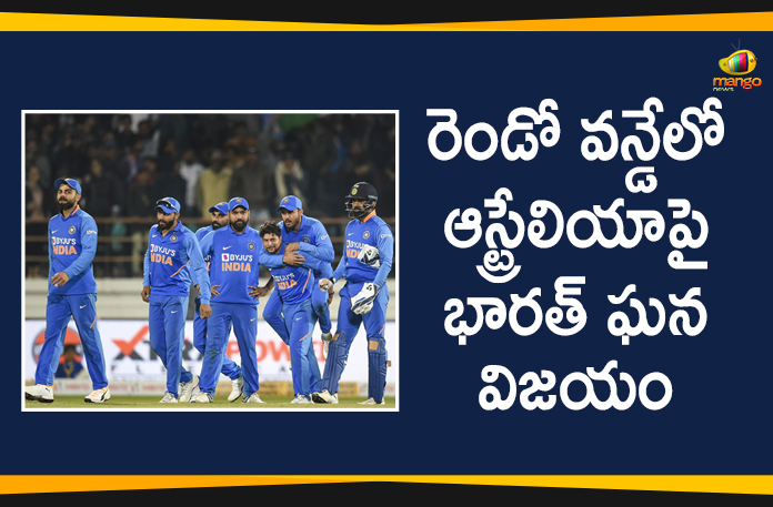 2020 Latest Sport News, 2020 Latest Sport News And Headlines, India Beat Australia By 36 Runs In 2nd ODI, India vs Australia 2nd ODI, India Vs Australia 2nd ODI Match, India Vs Australia Match Live Updates, latest sports news, latest sports news 2020, Mango News Telugu, sports news