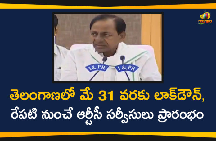 #KCR, CM KCR Press Meet, Lockdown In Telangana State Extended, telangana, Telangana Bus Services, telangana government, Telangana Government Approves TSRTC Buses, Telangana News, Telangana State Road Transport Corporation, TSRTC buses, TSRTC Buses To Run From 19th May, TSRTC Employees
