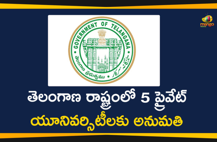 Establishment of 5 Private Universities, Mango News Telugu, Private Universities, telangana, telangana government, Telangana Government Latest News, Telangana Govt, Telangana Govt Issued Orders To Establishment of 5 Private Universities, Telangana Latest News, Telangana News, TS Assembly passes private universities Bill