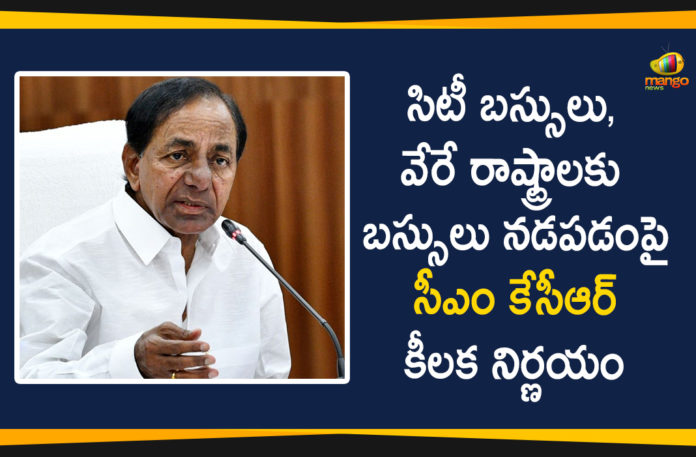 CM KCR Held a Review Meeting, CM KCR On Interstate bus Services, Interstate Bus Services, interstate bus services in telangana, RTC and Interstate bus Services, Telangana CM KCR, TSRTC, TSRTC Latest News, TSRTC News, TSRTC Updates