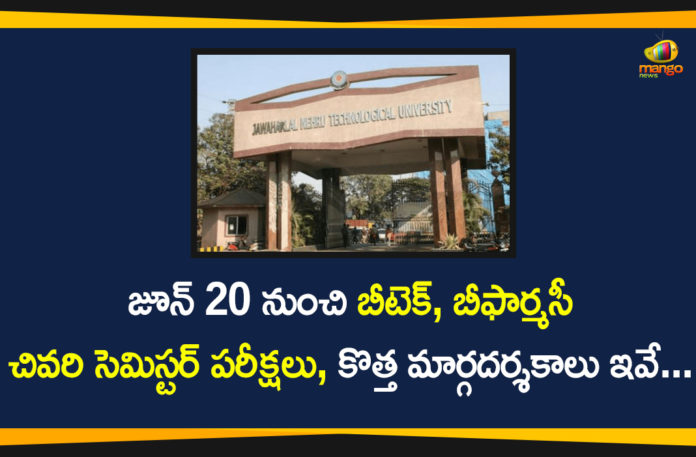 B Pharmacy Last semester Exams, B Pharmacy Last semester Exams Will Start From June 20, jawaharlal nehru technological university, JNTUH, JNTUH B Tech Last semester Exams, JNTUH exam time table for 2020, JNTUH Semester Exam 2020, Search Results Web results JNTUH B.Pharmacy 4-2 Sem Exams