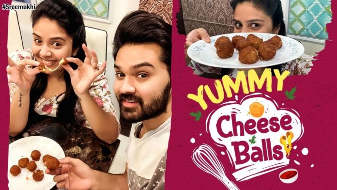 Yummy Cheese Balls Recipe,Cook #WithMe - Sreemukhi,Cheesy Snacks,#StayHome \u0026 #StaySafe,Potato Cheese Balls,Cafe Style Perfect Snacks Cooking,Cheese Balls Recipe