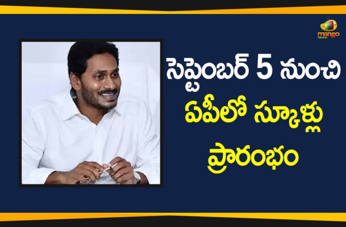 Andhra Pradesh, AP CM YS Jagan, AP News, AP Schools Reopen, Reopening Of Schools, Reopening Of Schools In AP, Schools In Andhra Pradesh, Schools will Start From September 5th