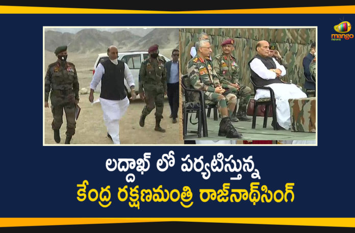 Defence Minister, Defence Minister Rajnath Singh, Defence Minister Rajnath Singh arrives in Ladakh, Defence Minister Rajnath Singh In Ladakh, Defence Minister Rajnath Singh Visit Ladakh, Rajnath Singh, Rajnath Singh Ladakh visit latest updates