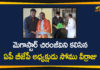 Andhra Pradesh, AP BJP President Somu Veerraju, AP BJP President Somu Veerraju Meets Megastar Chiranjeevi, bjp, BJP President Somu Veerraju, Chiranjeevi, Hyderabad, Somu Veerraju Meets Megastar Chiranjeevi at Hyderabad