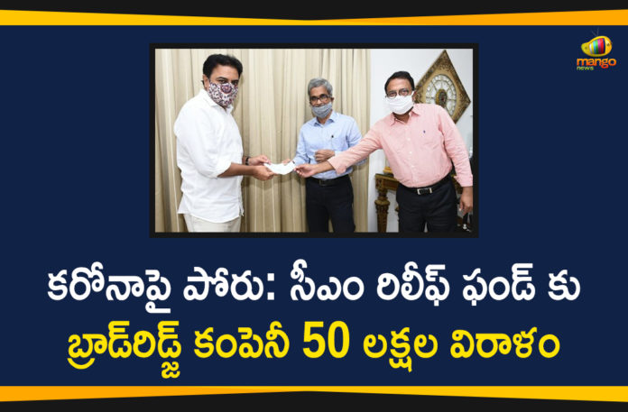 Broadridge Company, Broadridge Company Donates 50 Lakhs, Broadridge Company Donates 50 Lakhs to fight on Corona, Broadridge Company Donates 50 Lakhs to Telangana CM, Broadridge Financial, Coronavirus, telangana, Telangana CM Relief Fund, Telangana CM Relief Fund to fight on Corona, Telangana CM Relief Funds