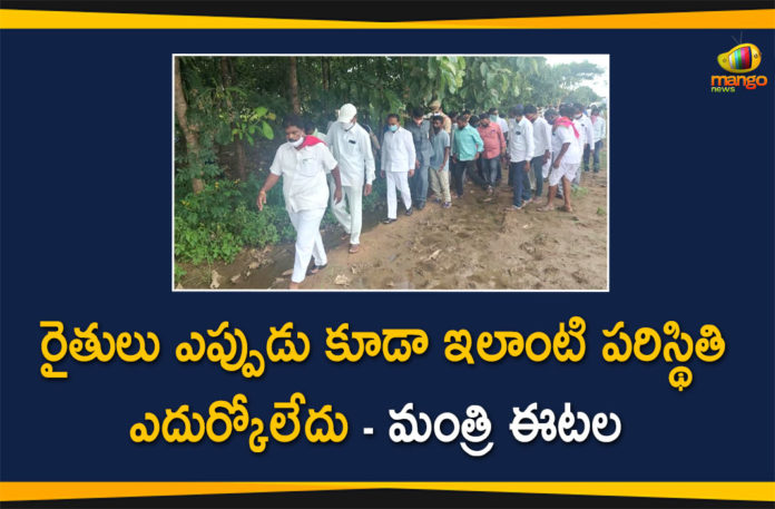 CM KCR, Families of Deceased Due to Rains, Hyderabad Rain Today, Hyderabad Rains, Hyderabad Rains news, Inspected Crops and Houses Damaged by the Floods, Minister Etala Rajender, Minister Etala Rajender Inspected Crops, Telangana rains, telangana rains news, telangana rains updates