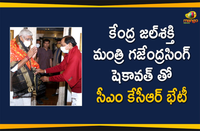 CM KCR Meets Union Jal Shakti Minister For Gajendra Singh Shekhawat In Delhi,CM KCR,CM KCR Latest News,Jal Shakti Minister,Gajendra Singh Shekhawat,Delhi,CM KCR Meets Union Jal Shakti Minister,Mango News,Mango News Telugu,Telangana CM KCR Meets Gajendra Singh Shekhawat,Telangana CM KCR Meets Gajendra Singh Shekhawat in Delhi,CM KCR Meets Union Jal Shakti Minister Gajendra Singh Shekhawat in Delhi,KCR,CM KCR,Union Jal Shakti Minister Gajendra Singh Shekhawat,Union Jal Shakti Minister,Gajendra Singh Shekhawat,Gajendra Singh,Telangana CM Meets Gajendra Singh Shekhawat in Delhi,Telangana CM KCR,KCR News,Telangana CM K Chandrasekhar Rao Meets Union Ministers