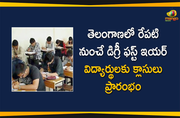Classes for Degree 1st Year Students in Telangana will Start From Dec 7th,Degree 1St Year Online Classes To Commence On December 7,Classes for Degree 1st Year Students,Degree 1st Year,Telangana,Telangana State,Telangana Degree 1st Year Classes,Telangana Degree 1st Year Classes Start From Dec 7th,Mango News,Mango News Telugu,Ts Degree First Year Classes 2020,TS Degree College Reopening Date 2020,TS Degree Online Classes,TS Degree College Reopening Date 2020,TS Degree College Reopening Date,TS Degree 1st Year Online Classes,TS Degree College Reopen Date 2020,TS Degree College Reopen Date