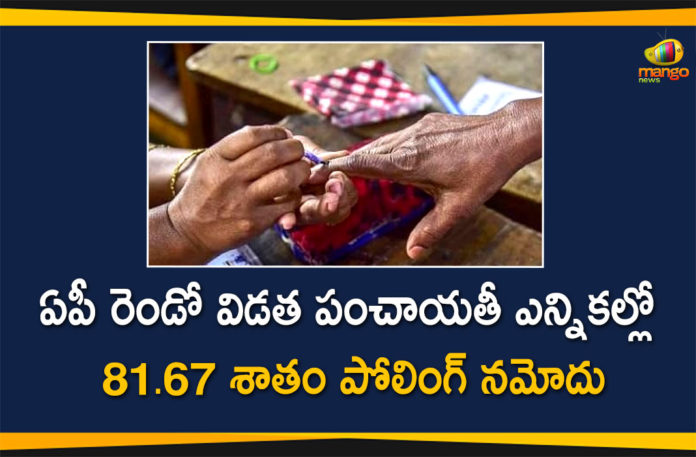 81.67 Percent Polling Reported in AP Second Phase Panchayat Elections