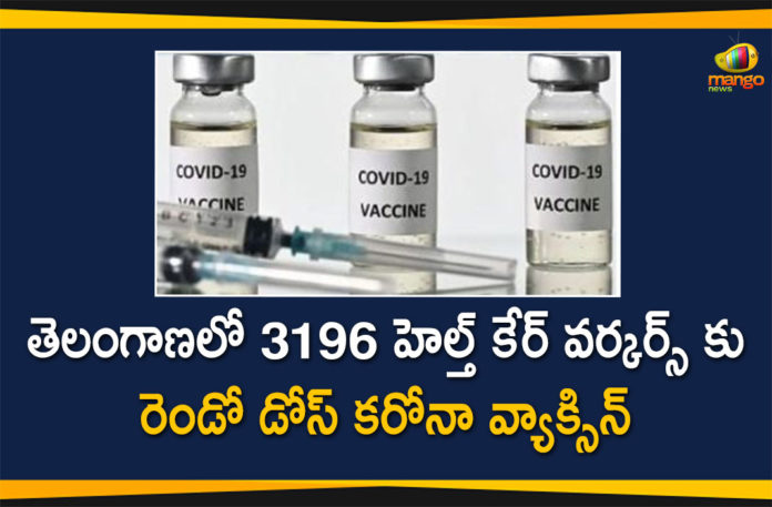 Covid-19 Vaccination: 3196 HCWs were Vaccinated for 2nd Dose on Feb 13