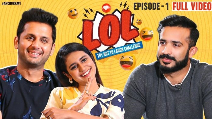 LOL,TRY NOT TO LAUGH CHALLENGE,Anchor Ravi,Nithiin,Priya Varrier,Check Movie,Check movie Team exclusive Interview,Exclusive Interviews,Challenge Videos,Telugu Latest Challenge Videos,Anchor Ravi Youtube Channel,Anchor Ravi New Videos,Anchor Ravi Latest Videos,Anchor Ravi Punches,Anchor Ravi Comedy videos,Check,Exclusive Telugu Interviews,Telugu Challenge Videos,Laughing Challenge,Laughing Videos,Fun,Priya Prakash Varrier,Nithin New Movie