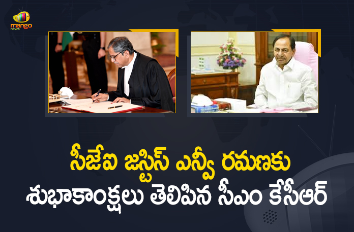 CM KCR Congratulated Justice NV Ramana on Swearing in as the 48th Chief Justice of India, 48th Chief Justice of India, Justice NV Ramana, Justice NV Ramana Sworn, Justice NV Ramana Sworn In as 48th Chief Justice of India, Justice NV Ramana sworn in as Chief Justice of India, Justice NV Ramana sworn in as India, Justice NV Ramana Sworn In As New Chief Justice, Justice NV Ramana sworn in as the 48th Chief Justice of India, Justice NV Ramana Takes Oath As 48th Chief Justice Of India, Mango News, New CJI, NV Ramana Sworn In as 48th Chief Justice of India