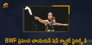 badminton tournament, badminton world championship, Badminton World Championships, badminton world federation, BWF World Championship 2021, BWF World Championships, BWF World Championships 2021, Mango News, Mango News Telugu, PV Sindhu beats Pornpawee Chochuwong to enter quarters, PV Sindhu Enters Quarter Finals, PV Sindhu Enters Quarter Finals In BWF World Championships, Sindhu enters quarterfinal, world badminton championship