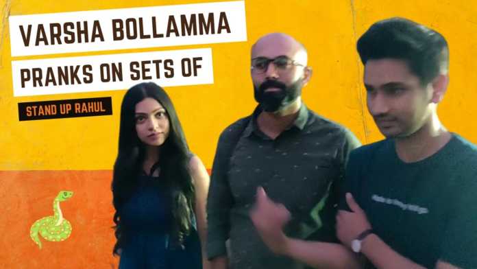 Heroine Varsha Bollamma Pranks On Sets Of Stand Up Rahul - Coffee In A Chai Cup, Heroine Varsha Bollamma Pranks On Sets Of Stand Up Rahul, CRAZY Varsha Bollamma Pranks On Sets Of Stand Up Rahul, Heroine Varsha Bollamma, Actress Varsha Bollamma, Varsha Bollamma, Raj Tarun, Coffee In A Chai Cup, Stand Up Rahul, Stand Up Rahul Trailer, Stand Up Rahul Teaser, Stand Up Rahul Songs, Stand Up Rahul Film, Stand Up Rahul Telugu Movie, Stand Up Rahul Latest 2022 Movie, Stand Up Rahul Pre Release Event, Stand Up Rahul Movie Making, Stand Up Rahul On Sets, Varsha Bollamma Videos, Varsha Bollamma Latest Interview, Tollywood Movies 2022, Latest Celebs Videos 2022, Sets Of Stand Up Rahul, Mango News, Mango News Telugu,