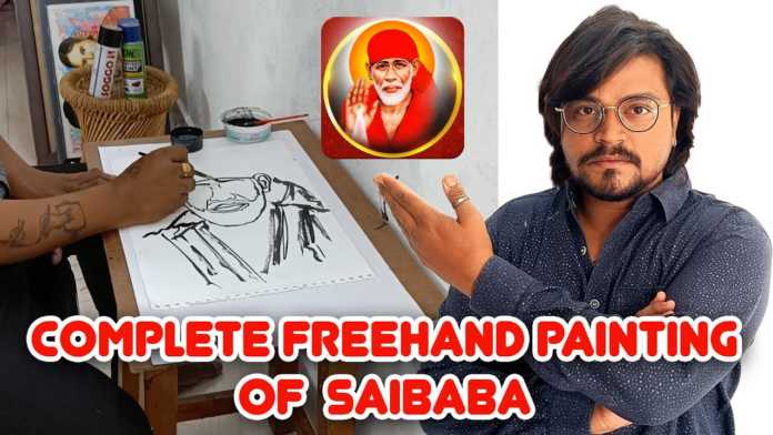 Complete Freehand Painting Of Sai Baba - Dr Harrsha Artist, Complete Freehand Painting Of Sai Baba,Sai Baba Drawing,How To Draw Sai Baba,Dr.Harrsha Artist,saibaba painting, arts and crafts,handmade designs,drawings,saibaba art work,learn easy saibaba,saibaba sketch,saibaba painting learn easy, celebrity artist,world famous artist,artist harrsha art videos,saibaba art video,saibaba songs,thursday vibes,sai baba painting, how to draw saibaba,saibaba movies,saibaba videos,saibaba songs elugu,saibaba aarti, Mango News, Mango News Telugu,
