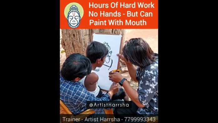 Lord Hanuman Painting With Mouth - Dr Harrsha, Lord Hanuman Painting With Mouth | Hanuman Drawing With Mouth,Hanuman Pencil Sketch, Dr. Harrsha,hanuman,lord hanuman,how to draw lord hanuman,how to draw,how to draw hanuman,how to draw hanuman easy, how to draw hanuman step by step,how to draw hanuman face,famous paintings,celebrity harrsha,world famous artist, Painting Techniques,how to draw with mouth,how to draw a mouth,armless artist, disabled artist,armless painter,disabled painter,inspirational story, Mango News, Mango News Telugu,