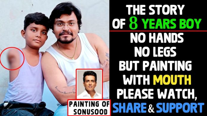 Mouth Painting Of Famous Bollywood Actor Sonu Sood - Dr Harrsha, No Hands No Legs,But Painting With Mouth,Sonu Sood Painting,Mouth Painting,Dr.Harrsha Artist,famous paintings, painting,Paintings,arts and crafts,celebrity artist,world famous artist,indian fastest artist,sonusood, mouth painting,world famous,blessings,mouth painting by madhu,viral videos,youtube creator,trending art works,sonu sood drawing, drawing sonu sood,sonu sood,how to draw sonu sood,how to draw sonu sood face,how to draw sonu sood step by step, Mango News, Mango News Telugu,