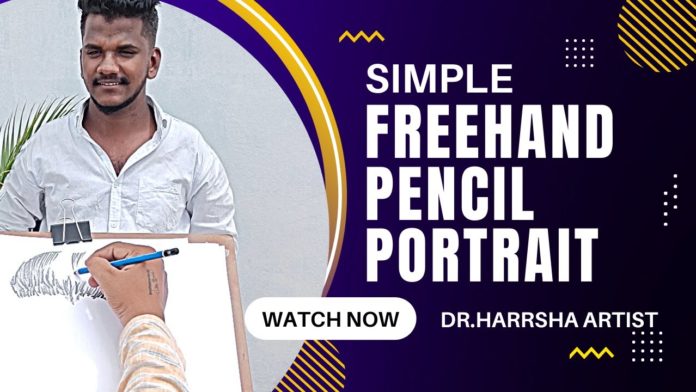 How to Draw Simple Freehand Pencil Portrait - Dr Harrsha Artist, Freehand Pencil Portrait,Live Sketch Artist,Pencil Sketch Drawing,Harrsha Artist,freehand portrait drawing, how to draw,freehand pencil portrait drawing,sketch artist,pencil drawing images,beautiful girl drawing, pencil portrait drawing,freehand pencil portrait, Mango News, Mango News Telugu,