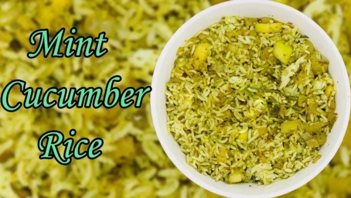 How to Make Mint and Cucumber Rice Recipe, pudina rice recipe,pudina rice,mint rice,mint rice recipe in telugu,mint rice recipe, mint rice recipe in tamil,mint and cucumber rice,pudina rice in telugu,telugu vantalu, keera dosakaya rice in telugu,pudina keeradosakaya rice,sootiga suthi lekunda vantalu, sootiga suthi lekunda,no onion no garlic recipes,mint rice without onion and garlic, pudina rice without onion and garlic,easy rice recipe,telugu vantalu new recipes, keera dosakaya recipes,Mango News,Mango News Telugu,