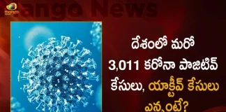 3011 Fresh Corona Positive Cases 28 Deaths Reported in India in Last 24 Hours, India Records 3011 New Covid Cases, 28 Covid Deaths Otober 3rd , Mango News, Mango News Telugu, India Logs 3011 Covid Positive Cases, 3011 New COVID19 Cases In Telangana, COVID19 Cases In India, Carona Live Updates, Covid19 News And Latest Updates, Covid19 Vaccine, COVID New Variant, Booster Dose, India COVID News, Cowin App, COVID Vaccine Latest Updates, India Carona Latest News