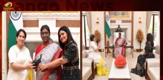 President Droupadi Murmu Met the Makers of Oscar Winning Documentary Short Film The Elephant Whisperers,President Droupadi Murmu,President Met Makers of The Elephant Whisperers,Makers of Oscar Winning Documentary Short Film,Oscar Winning Documentary,The Elephant Whisperers,Mango News,Mango News Telugu,President Droupadi Murmu Latest News,Oscars 2023,Indian film The Elephant Whisperers,Oscars 2023 Whispers Turns To Roars,The Elephant Whisperer Wins Oscar Award 2023,Academy Award for Best Documentary Short,The Elephant Whisperers Latest Updates,Oscar Awards 2023 Latest News,Oscar Awards Live Updates