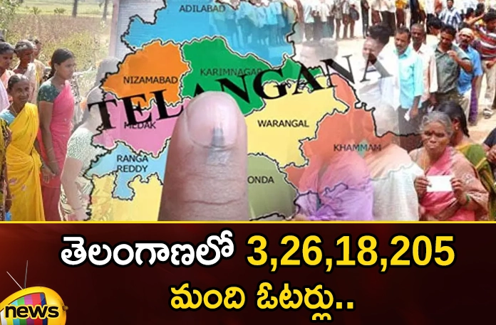 3,26,18,205 voters in Telangana.. 3 26 18 205 voters in Telangana,voters in Telangana,3 26 18 205 voters, New voters, Women voters are more,Telangana Assembly Elections 2023,TRS, Congress, Bjp,Mango News,Mango News Telugu,Women voters outnumber men in Telangana,State Announced by Election Commission,Telangana Elections 2023,Telangana Assembly Elections Latest News,Telangana Assembly Elections Latest Updates,Telangana Assembly Elections Live News