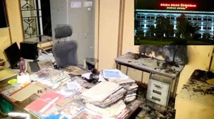 Files Burnt In TTD Administrative Building What Is The Reason,Files Burnt,Latest TTD News,Thirumala,TTD,Mango News,Andhra Pradesh,AP,AP News,AP Latest News,AP Politics,AP Political News 2024,Andhra Pradesh News,Andhra Pradesh Politics,TDP,TDP Latest News,CM Chandrababu Naidu,TTD Office,Tirupati,Tirupati News,Tirupati TTD Office,Suspicions Over Fire In TTD Admin Building,TTD Building Fire Incident,TTD Administrative Building Fire,Fire At Tirumala DE Office,Fire Accident At TTD Administrative Building,TTD Administrative Building,MLA Srinivasulu,Files Burnt In TTD Administrative Building,Fire Breaks Out At TTD Administrative Building,Files Burnt In TTD,Files Burnt In TTD Administration Building,Tirupati Fire,Fire Accident In Tirumala