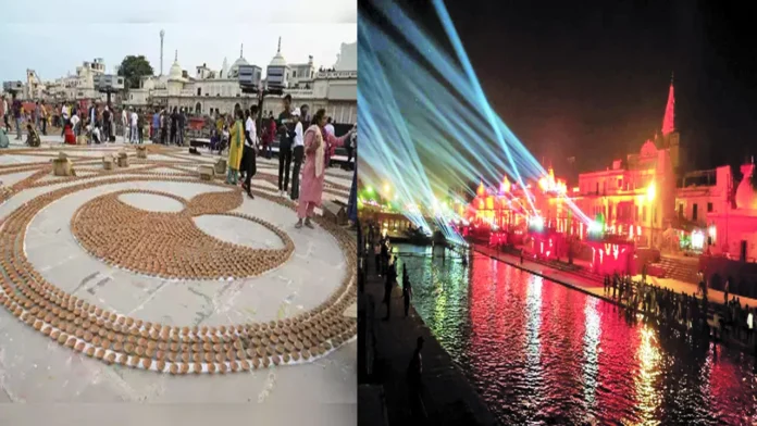 Diwali Celebrations In Ayodhya, Celebrations In Ayodhya, Ayodhya Celebrations, Ayodhya, Ayodhya Diwali Celebrations, Deepotsav, Diwali Celebrations, Saryu Aarti, Saryu River Bank, World Record, Ayodhya News, Ayodhya Live Updates, Ayodhya Latest News, Diwali News, Diwali 2024, National News, India, Congress, BJP, PM Modi, Live Updates, Breaking News, Live News, Mango News, Mango News Telugu