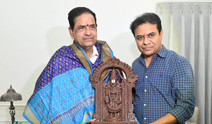 TTD Chairman BR Naidu KTR Meet A Hot Topic In Telangana Politics, TTD Chairman BR Naidu, KTR Meet BR Naidu, Hot Topic In Telangana Politics, Telangana Hot Topic Politics, TTD Chairman, BR Naidu, BR Naidu Appointed As TTD Chairman, KTR, KTR BR.Naidu Meet, Hyderabad Live Updates, Latest Hyderabad News, Telangana, TS Politics, TS Live Updates, Political News, Mango News, Mango News Telugu