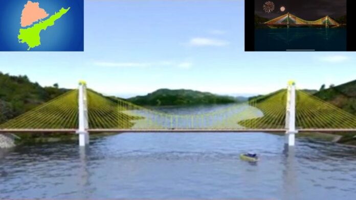 Iconic Bridge On Srisailam Route A Huge Project That Will Speed Up Travel, Iconic Bridge On Srisailam, Srisailam Route, A Huge Project On Srisailam Route, Iconic Bridge, Srisailam Iconic Bridge, Srisailam, A Huge Project That Will Speed Up Travel, An Iconic Bridge Over The Krishna River, Iconic Bridge On Srisailam Route, Bridge, Srisailam Live Updates, Latest Srisailam News, CM Chandrababu Naidu, Andhra Pradesh, AP Live Updates, AP Politics, Political News, Live Updates, Breaking News, Headlines, Live News, Mango News, Mango News Telugu