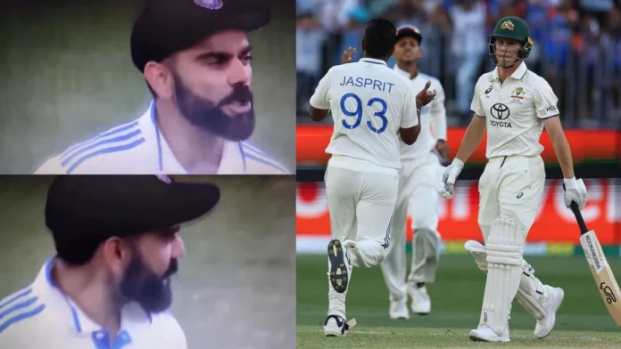 Kohlis Sledge Show Stump Mic Captures The Drama, Kohlis Sledge, Stump Mic Captures The Drama, Stump Mic Captures Kohlis Sledge, India Vs Australia 2Nd Test, Pink Ball Test Highlights, Stump Mic Viral Video, Virat Kohli Sledging Controversy, Adelaide Test, Pink Ball Test, India Vs Australia, Team India Updates, Team India Playing XI, India Vs Australia, Team India, Austarlia, Test Cricket, WTC Final, Border Gavaskar Trophy, IND Vs AUS, IND Vs AUS Test Series, Cricket, Latest Cricket News, Cricket Live Updates, India, BCCI, Sports News, Sports Live Updates, Mango News, Mango News Telugu