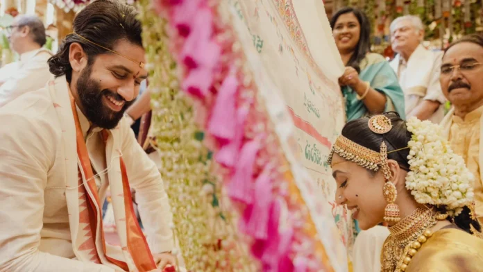 Naga Chaitanya And Shobhita Dhulipalas Wedding, Celebrities At The Wedding Ceremony, Naga Chaitanya Sobhita Wedding, Naga Chaitanya Wedding, Naga Chaitanya Shobhita Got Married, Naga Chaitanya Shobhita Wedding, Naga Chaitanya And Akhil To Get Married, Naga Chaitanya And Akhil Marriage, Naga Chaitanya And Akhil Wedding, Akhil, Akkineni Family, Akkineni Family Wedding, Naga Chaitanya, Nagarjuna, Wedding, Tollywood, Tollywood News, Tollywood Latest News, Tollywood Updates,Mango News, Mango News Telugu