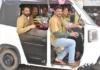KTR Drives An Auto BRS MLAs Unique Protest At Telangana Assembly
