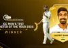 Jasprit Bumrah Shines In ICC Awards A Historic Milestone For India
