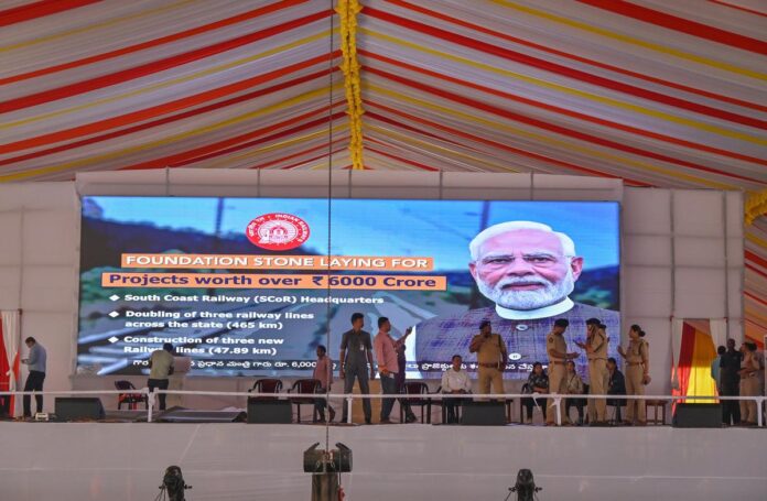 pm modis mega vision for visakhapatnam projects worth ₹2 lakh crores,pm modis mega vision , visakhapatnam projects, worth ₹2 lakh crores, Andhra Pradesh Infrastructure, Green Hydrogen Hub, PM Modi Andhra Pradesh Visit, South Coast Railway Zone, Visakhapatnam Development Projects, AP Live Updates, Live News, Breaking News, Highlights, Headlines, Mango News, Mango News Telugu
