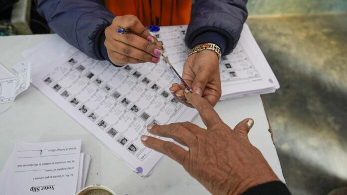 Voting Underway For Assembly Elections In Delhi