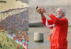 Modi Takes Holy Dip At Triveni Sangam