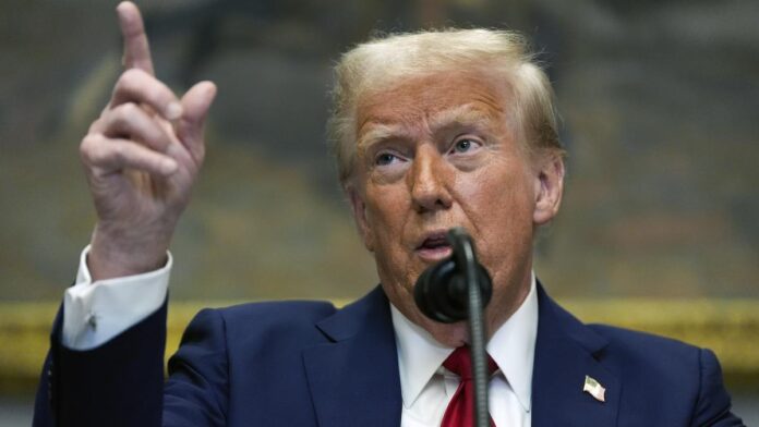 Trumps Key Announcement Retaliatory Tariffs From April 2 Comments On Russia Ukraine War, Trumps Key Announcement, Retaliatory Tariffs From April 2, Comments On Russia Ukraine War, Police Death Penalty, Retaliatory Tariffs, Russia Ukraine War, Trump, Who Withdrawal, Trump, New York, America, USA, America News, America Live Updates, National News, International News, Live Updates, Breaking News, Headlines, Live News, Mango News, Mango News Telugu