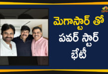 మెగాస్టార్ తో పవర్ స్టార్ భేటీ Chiru With Pawan at Sye Raa Movie Set, Mango News, nadendla manohar and pawan kalyan meets chiranjeevi, Pawan and Nadendla meets Megastar, Pawan Kalyan And Nadendla Manohar Meets Chiranjeevi, Pawan Kalyan Meets Chiranjeevi at Sye Raa Movie Set, Pawan Kalyan meets Megastar Chiranjeevi
