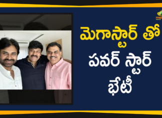 Chiru With Pawan at Sye Raa Movie Set, Mango News, nadendla manohar and pawan kalyan meets chiranjeevi, Pawan and Nadendla meets Megastar, Pawan Kalyan And Nadendla Manohar Meets Chiranjeevi, Pawan Kalyan Meets Chiranjeevi at Sye Raa Movie Set, Pawan Kalyan meets Megastar Chiranjeevi