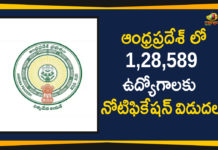 ఆంధ్రప్రదేశ్ లో1,28,589 ఉద్యోగాలకు నోటిఫికేషన్ విడుదల 1, 28, 589 Notification issued for ward secretary jobs in AP, Andhra Pradesh Political News, AP Village Secretariat Recruitment 2019, AP Ward Sachivalayam Secretary Notification 2019, Mango News, Notification for AP Grama Sachivalayam recruitment released, Notification Released For Village And Ward Secretary Jobs In AP