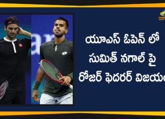 యూఎస్ ఓపెన్ లో సుమిత్ నగాల్ పై రోజర్ ఫెదరర్ విజయం 2019 Latest Sport News, 2019 Latest Sport News And Headlines, international news 2019, International News Updates, international sports news, latest sports news, latest sports news 2019, Mango News, Mango News Telugu, Roger Federer wins, Roger Federer wins over Sumit Nagal, Roger Federer wins over Sumit Nagal at US, Roger Federer wins over Sumit Nagal at US Open 2019, sports news
