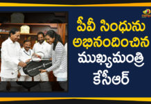 2019 Latest Sport News, 2019 Latest Sport News And Headlines, BWF World Championship Winner PV Sindhu, BWF World Championships Final, CM KCR felicitates PV Sindhu, KCR Felicitates BWF World Championship Winner PV Sindhu, KCR felicitates PV Sindhu, latest sports news, latest sports news 2019, Mango News, PV Sindhu Wins BWF World Championship, PV Sindhu Wins BWF World Championships 2019, sports news, Telangana CM KCR felicitates PV Sindhu